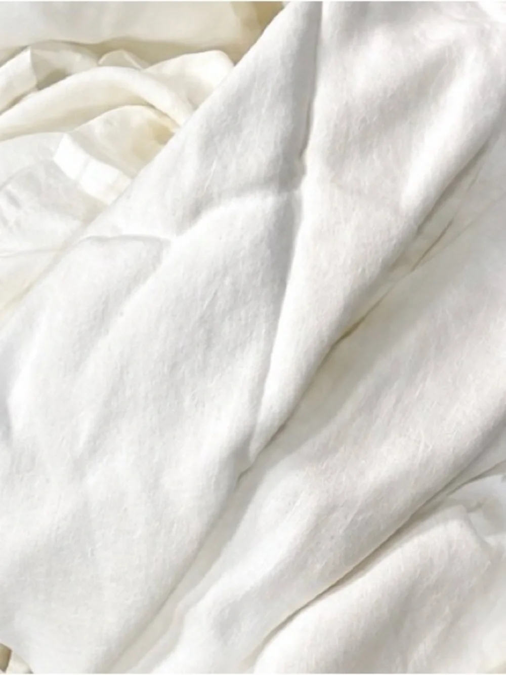 Quince European Linen Piped Sheet Combo in White/Navy King